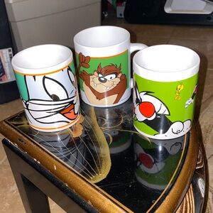 Warner Bros. Cartoon Character Mug Trio - Green, White, and Orange 12oz